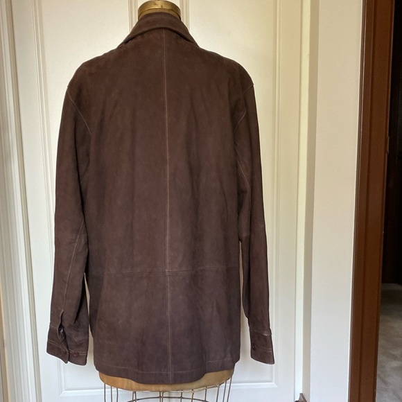 Indigo Palms from Tommy Bahama Brown Men's Leather Jacket. - Picture 2 of 10
